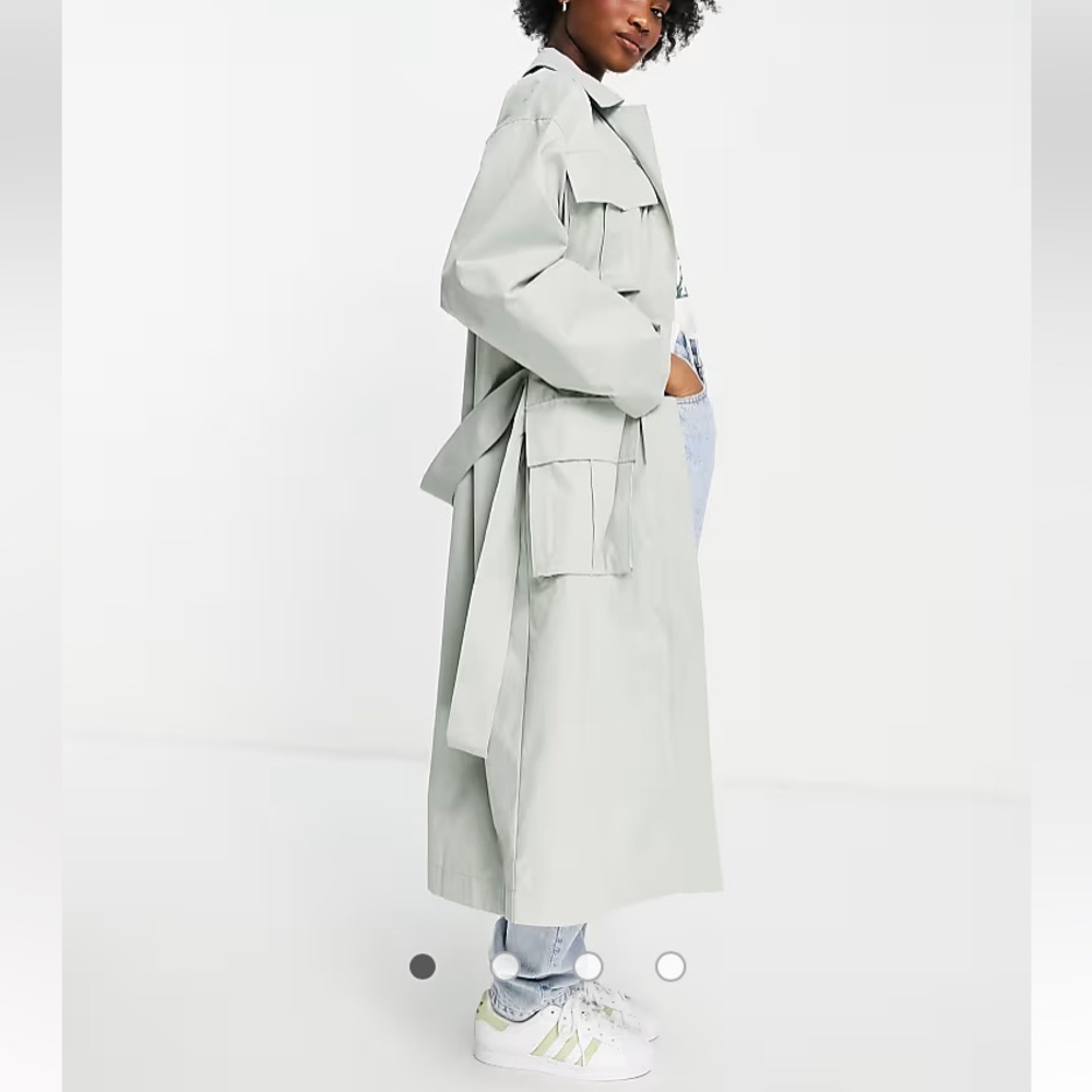ASOS DESIGN LUXE OVERSIZED TRENCH COAT